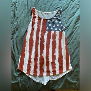 American flag tank top. Women